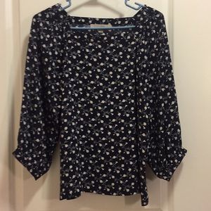 Loft puff sleeved blouse xs